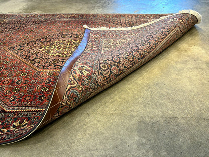 3'9"x5'8" Hand-Knotted 100% Wool Bidjare Carpet - Area Rug