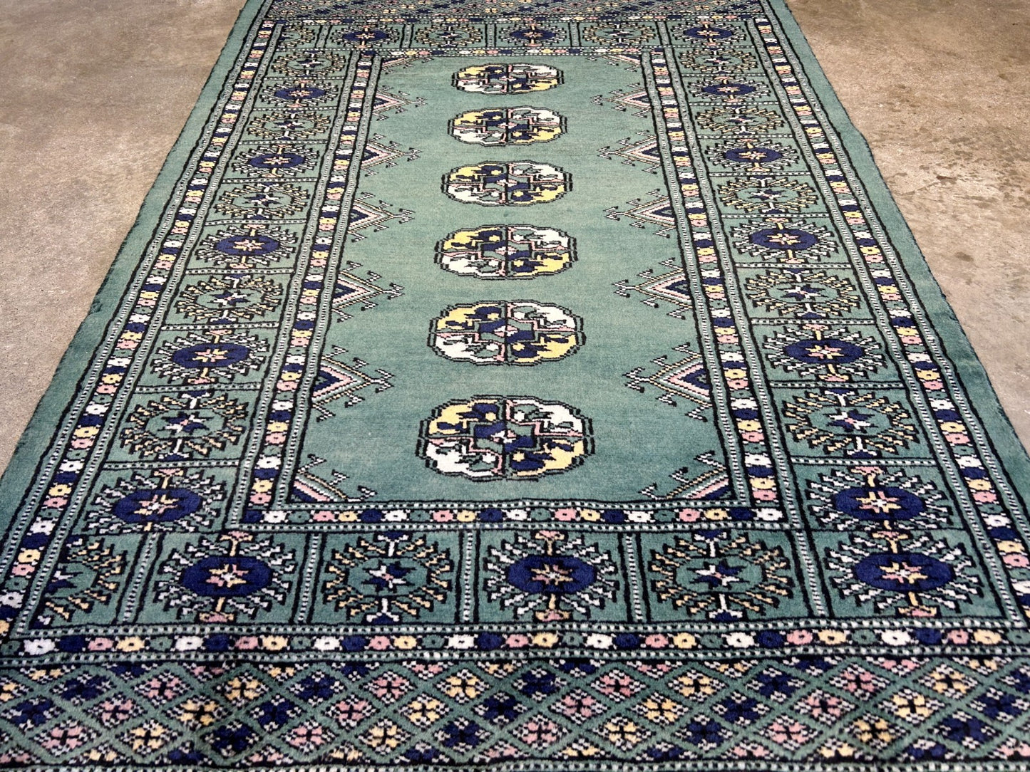 2'8"x4'1" Hand-Knotted 100% Wool Pile Bokhara Rug