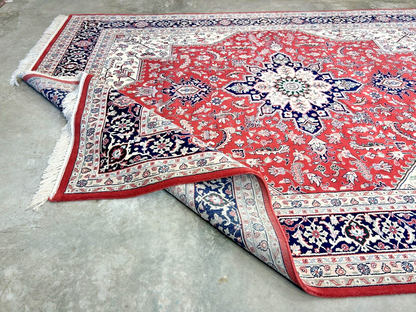 9' x 12' Hand-Knotted 100% Wool Carpet - Herize Design Area Rug