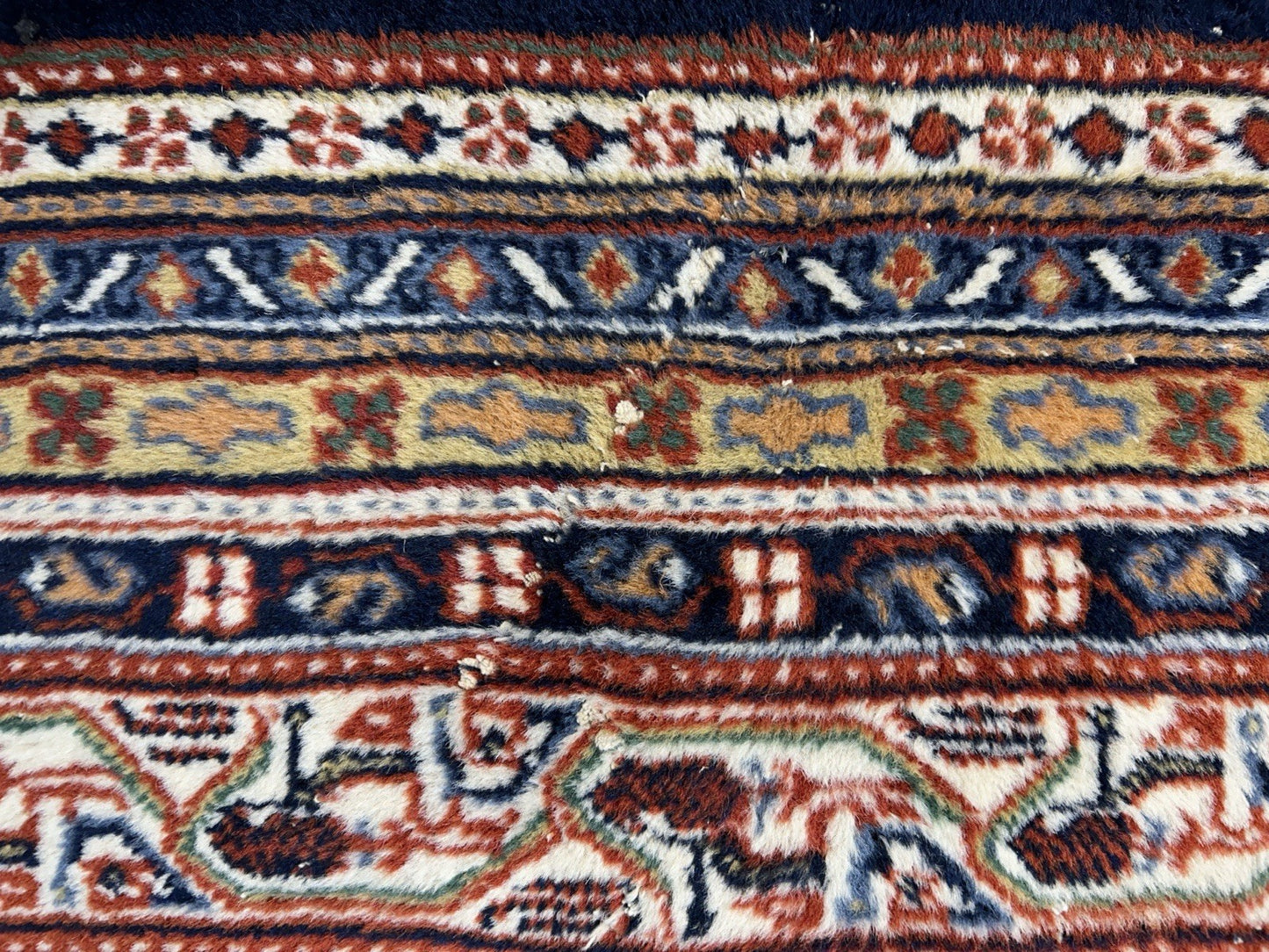 7’11”x10’ Vintage Hand-Knotted 100% Wool Pile Oriental Area Rug - Carpet