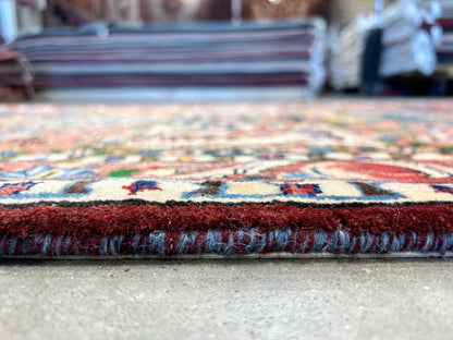 3'5"x5'2" Hand-Knotted 100% Lamb Wool Bakhtiarie Carpet - Area Rug