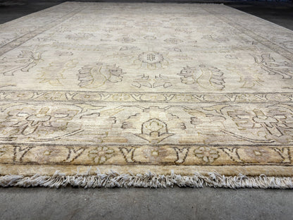 6'6"x9'6" Hand-Knotted 100% Wool Pile Afghan Carpet - Area Rug