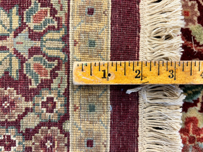 9'x12' Hand-Knotted 100% Lamb Wool Pile Persiane Design Carpet - Area Rug