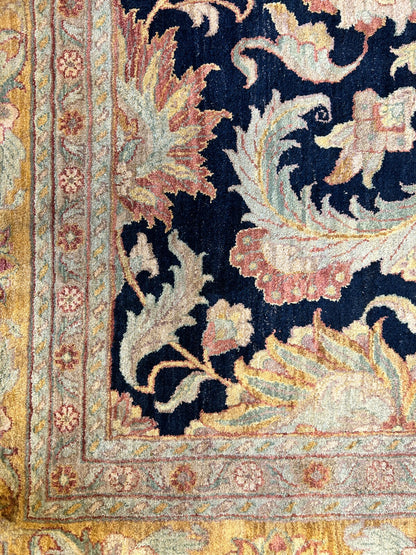 9' x 12' Hand-Knotted 100% Wool Carpet - Indian Agra Area Rug