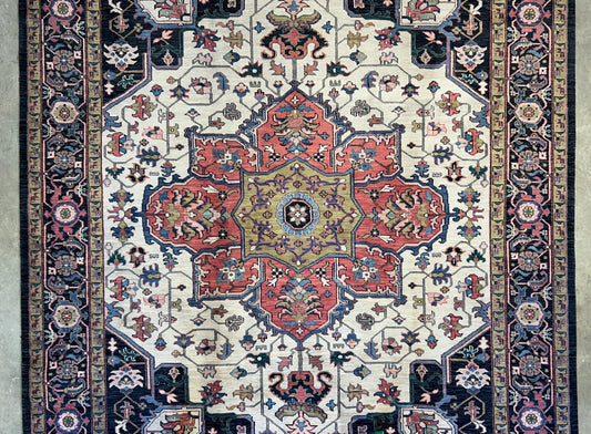 9'x11'10" Hand-Knotted 100%  Wool Pile IndoHeriz Rug