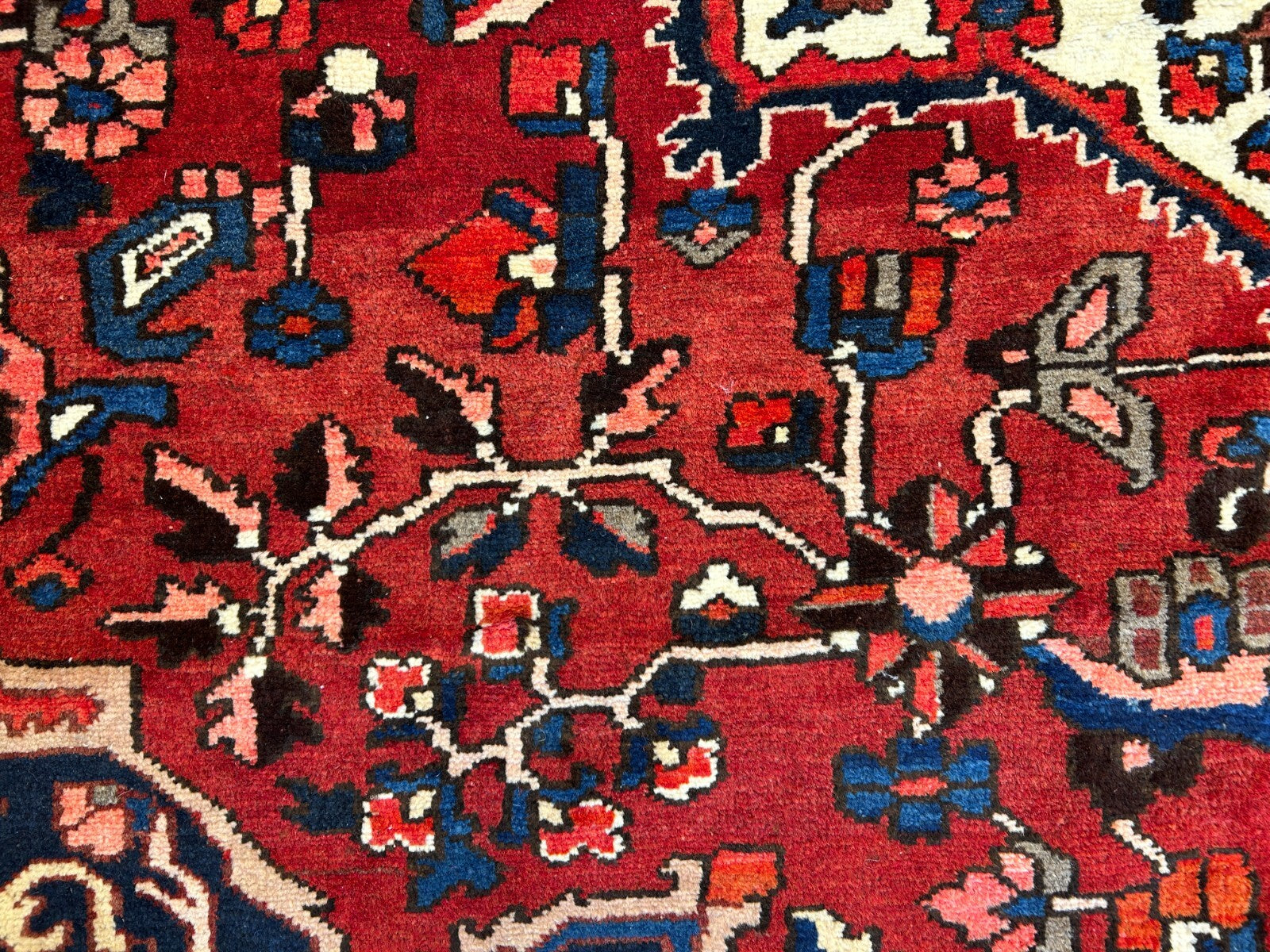 10'2"x13'1" Hand-Knotted 100% Wool Pile Bakhtiarie Rug