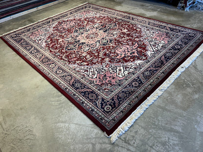 9'x11'9" Hand-Knotted 100% Wool Pile Herize Rug