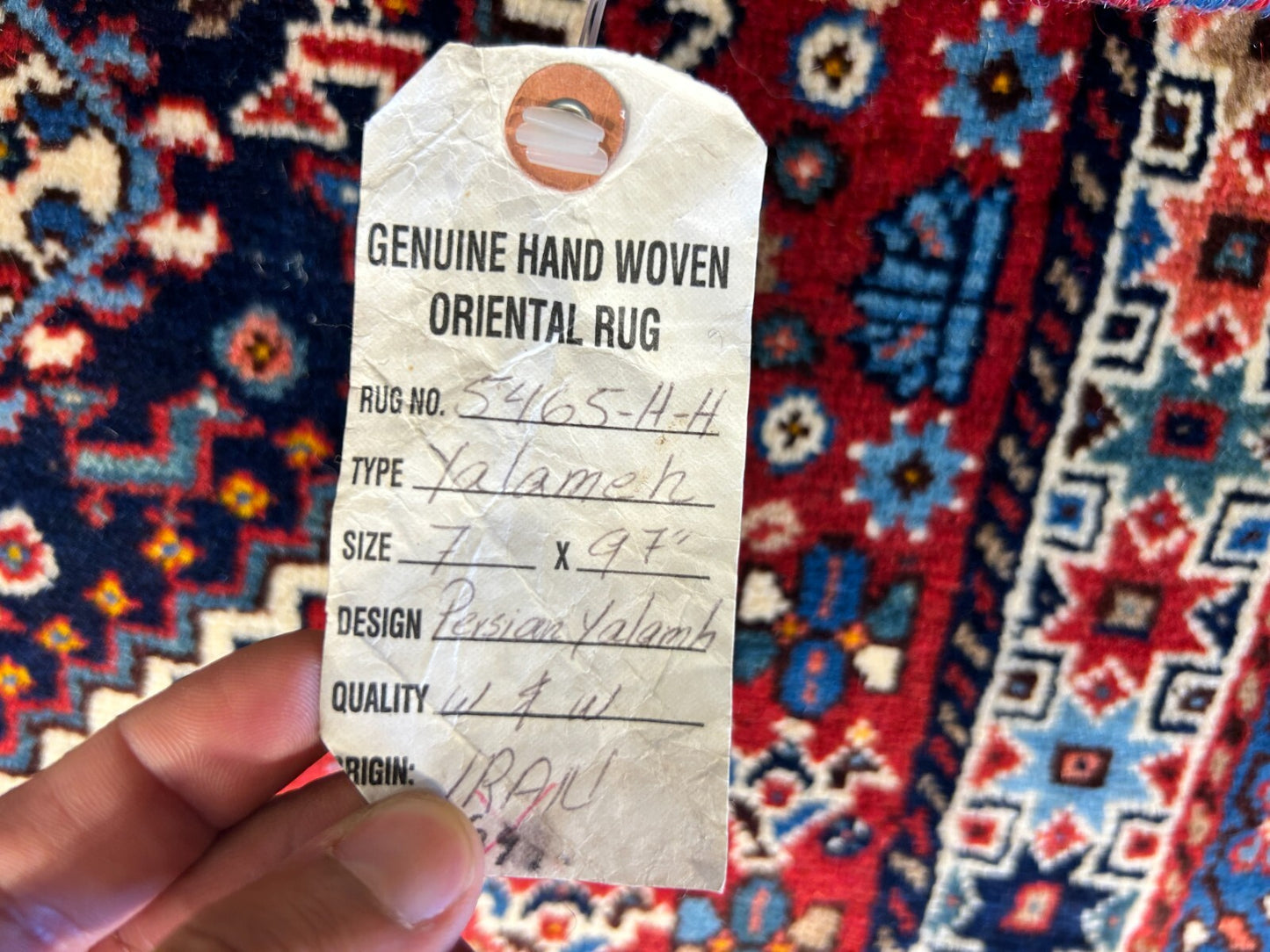 7'x9'7" Hand-Knotted 100% Wool Pile Yalame Carpet - Area Rug