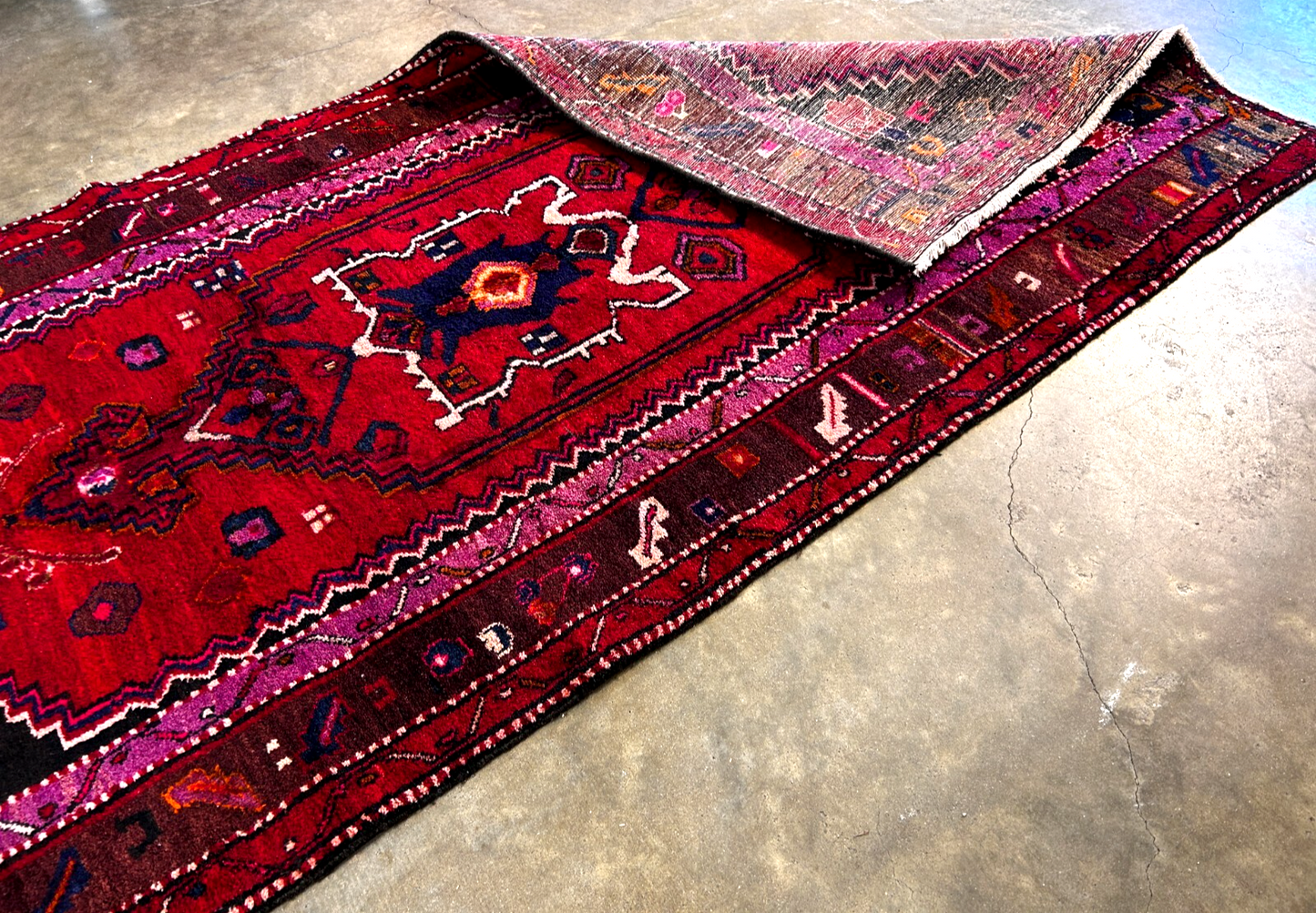 4'5" x 8'10'' Hand-Knotted 100% Lamb Wool Mousele Area Rug - Carpet