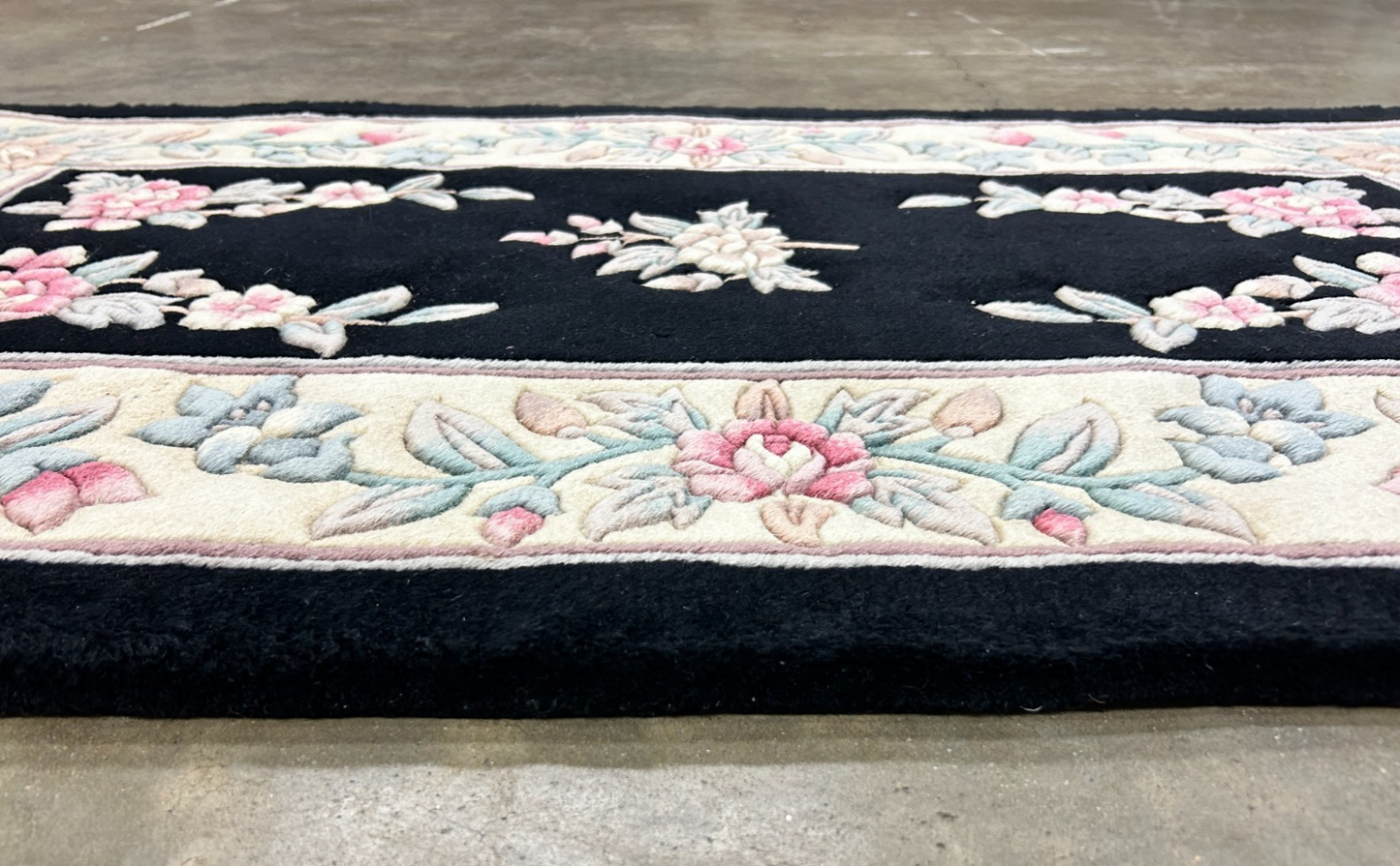 3'x5' Hand-Knotted 100% Wool Pile Art Deco Rug