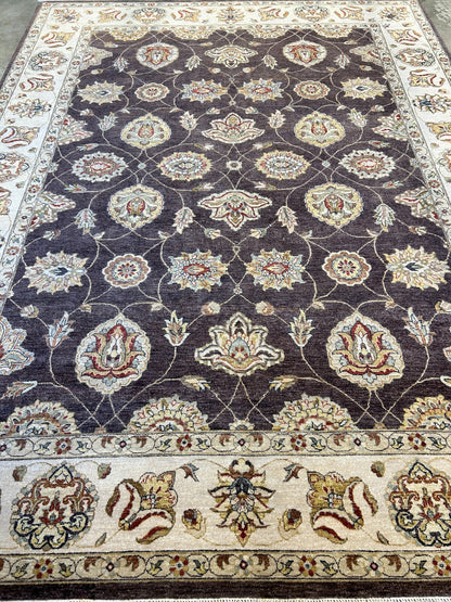 9'x12' Hand-Knotted 100% Wool Pile Lilian Design Carpet - Area Rug