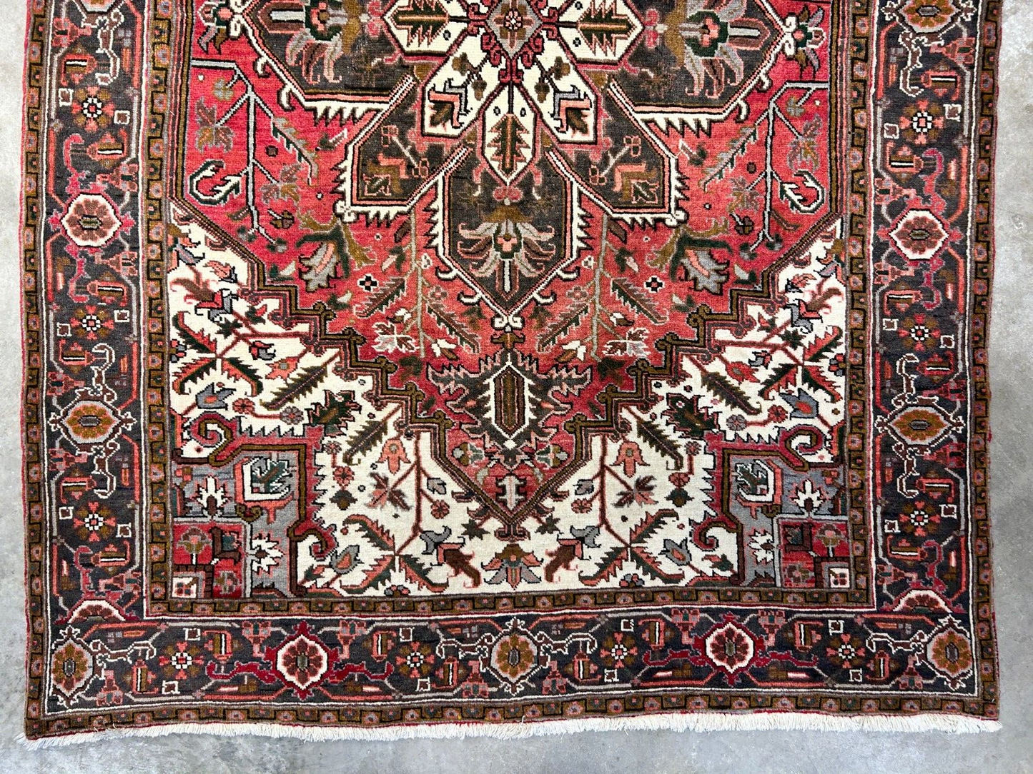 6'7"x9'5" Hand-Knotted 100% Wool Herize Carpet - Area Rug