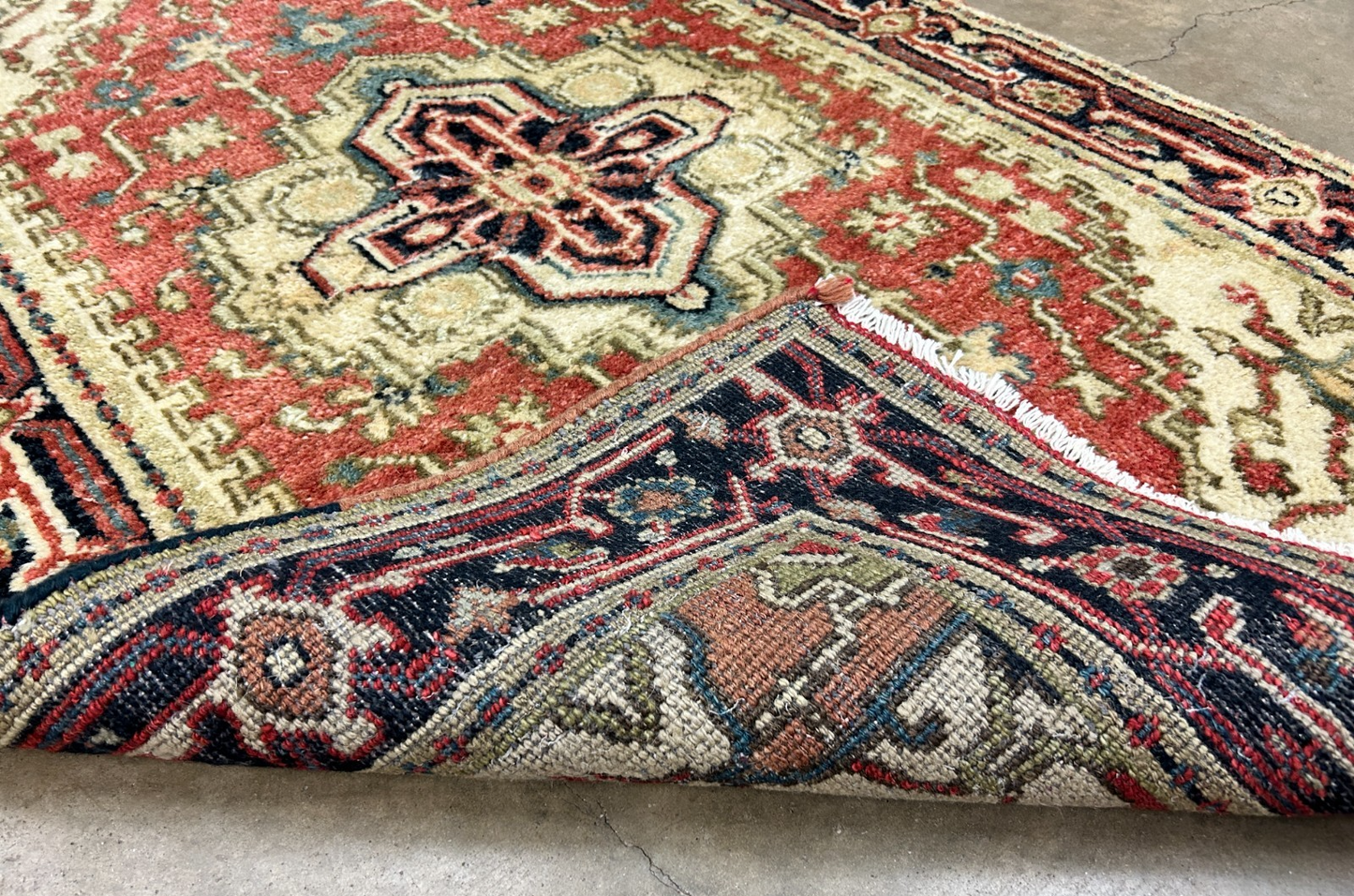 3'x5' Hand-Knotted 100% Wool Pile IndoSerapi Rug