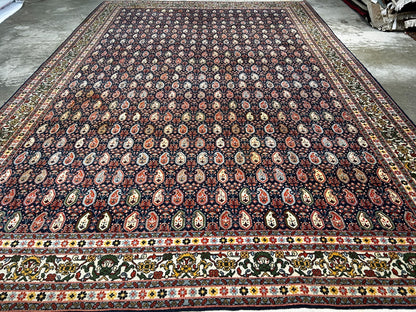 8'x11' Hand-Knotted 100% Wool Pile Hereke Area Rug - Carpet