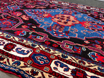 4'9" x 9'6" Hand-Knotted 100% Lamb Wool Pile Nahavande Area Rug - Carpet