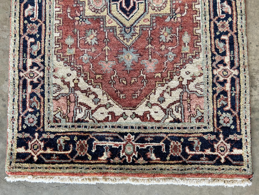 3'x5' Hand-Knotted 100% Wool Pile IndoSerapi Rug