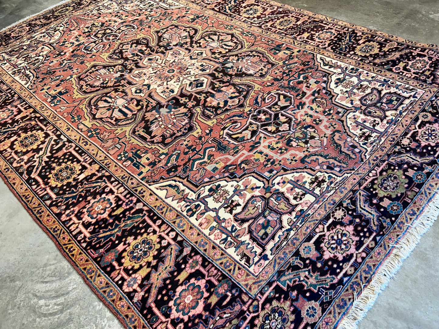 8'x11'3" Hand-Knotted 100% Wool Pile Herize Rug