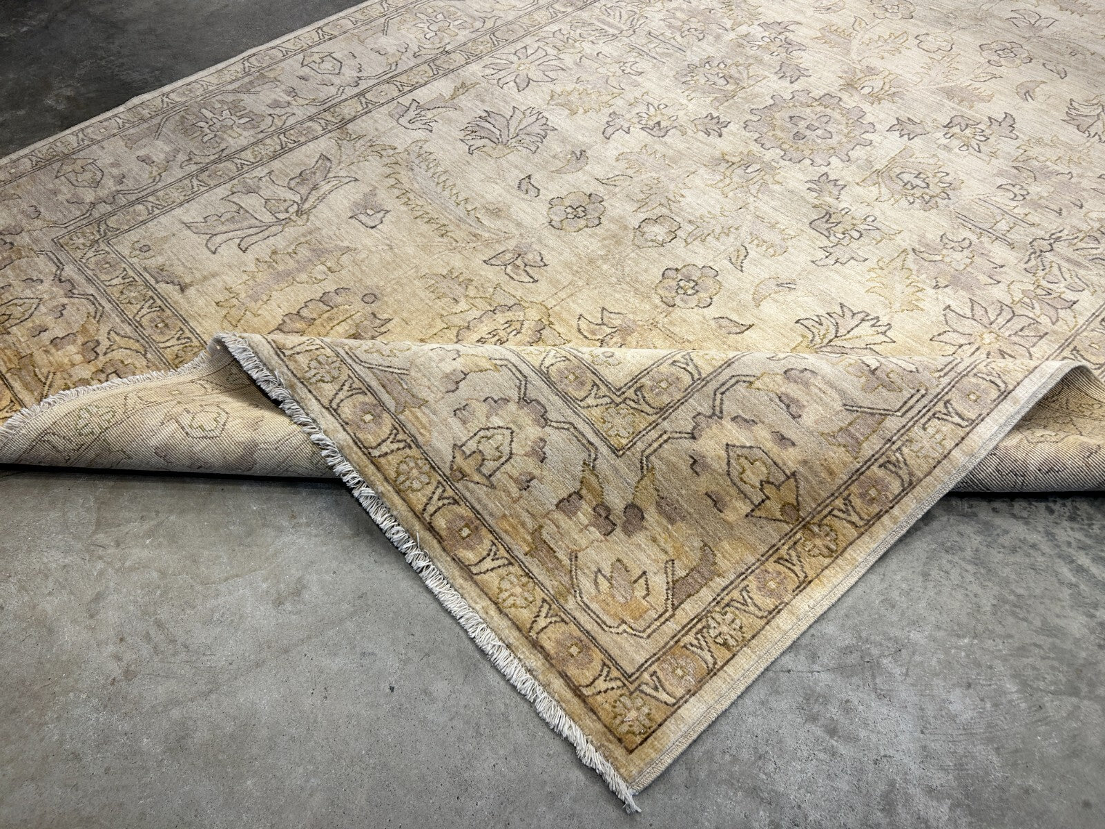 6'6"x9'6" Hand-Knotted 100% Wool Pile Afghan Carpet - Area Rug