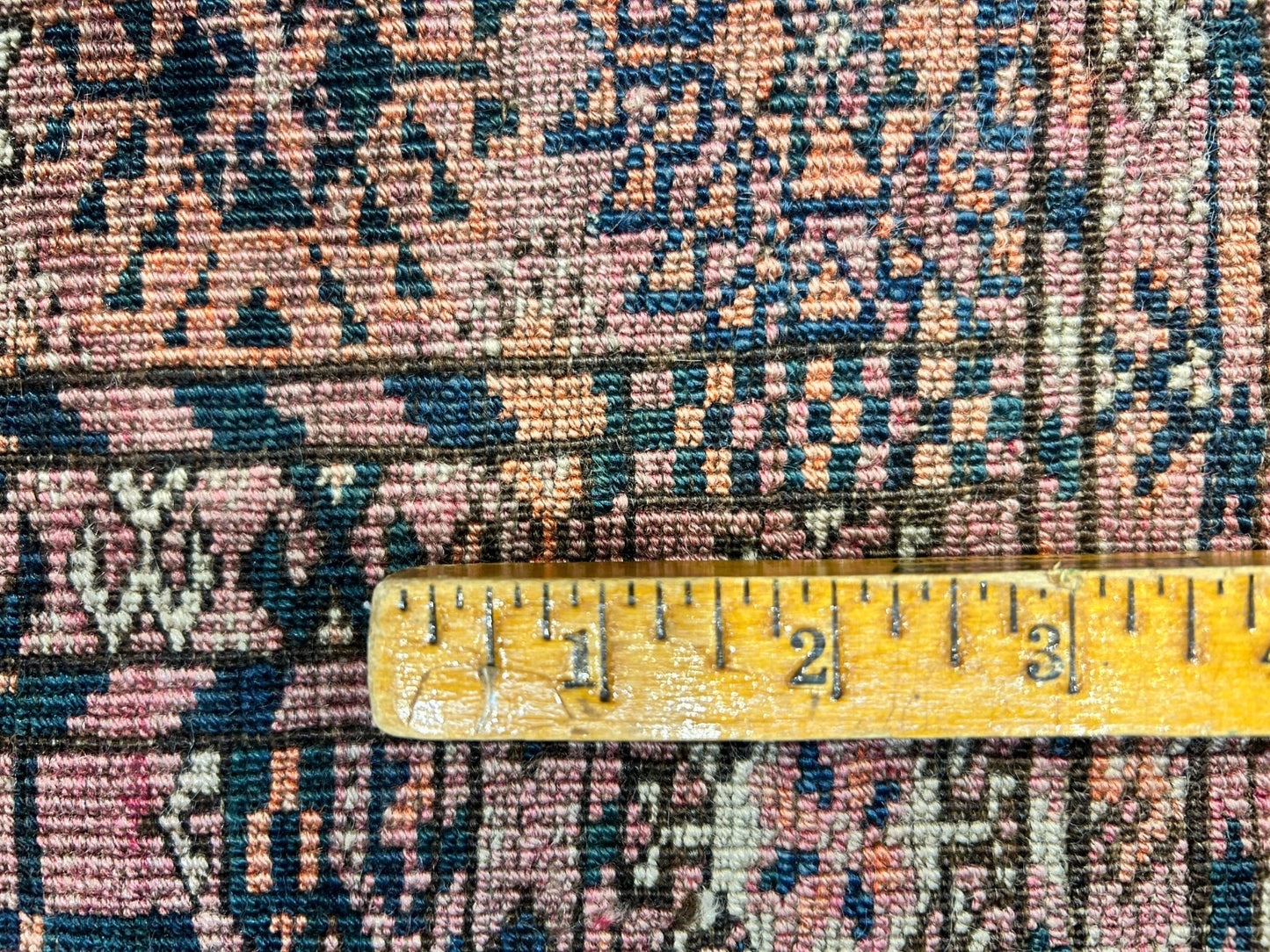 3'4"x5'3" Antique Hand-Knotted 100% Wool Pile Taky Bokhara Rug