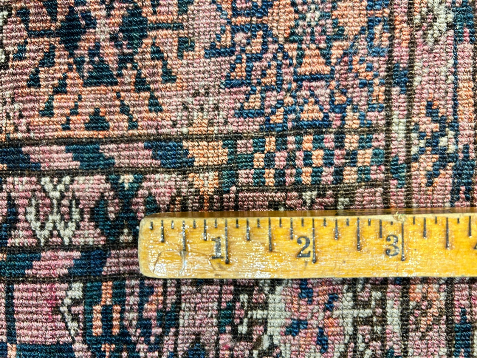 3'4"x5'3" Antique Hand-Knotted 100% Wool Pile Taky Bokhara Rug