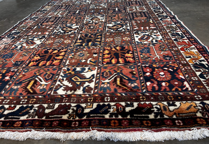 5'2" x 9'9" Hand-Knotted 100% Wool Pile Bakhtiarie Area Rug - Carpet