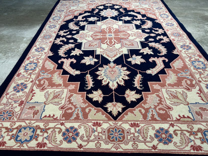 6'x 9' Hand-Knotted 100% Wool Carpet - Herize Design Area Rug