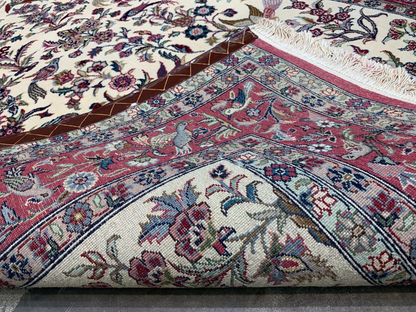 4'0'' x 6'0'' Hand-Knotted 100% Wool Pile All-Over Area Rug