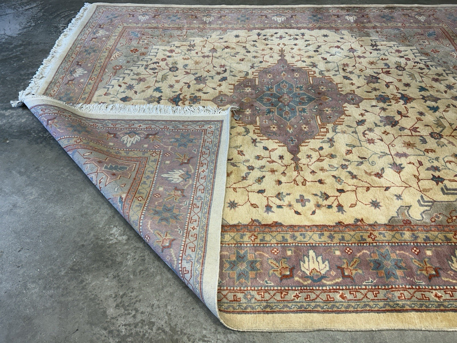 7’10”x9’6” Hand-Knotted 100% Wool Pile Oriental Area Rug - Carpet