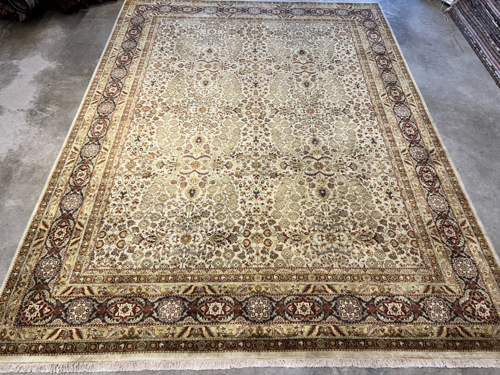 8'10"x11'10" Hand-Knotted 100% Wool Pile Oriental Rug