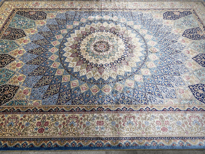 6'x9' Exquisite Hand-Knotted 100% Silk Oriental Rug