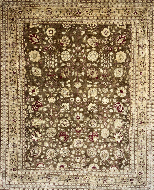 8’1”x9’11” Hand-Knotted 100% Wool Pile Oriental Area Rug - Carpet