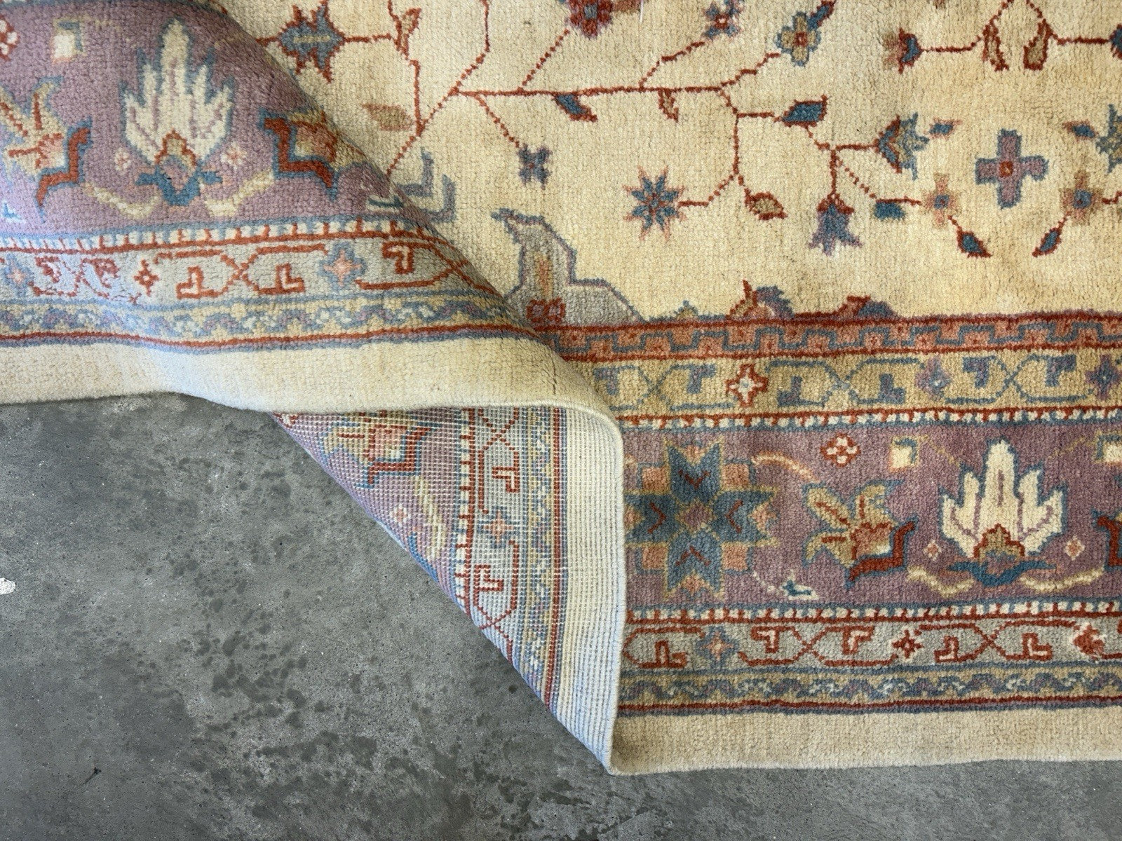 7’10”x9’6” Hand-Knotted 100% Wool Pile Oriental Area Rug - Carpet