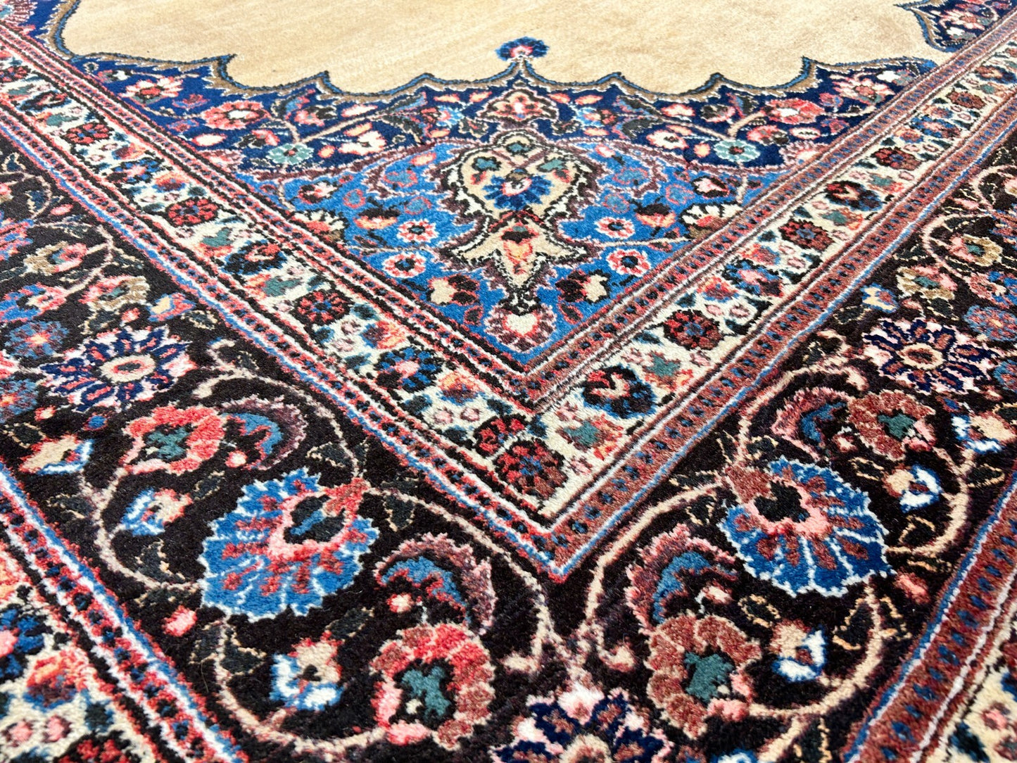 6'11"x10'3" Antique Hand-Knotted Wool Oriental Mood Rug - Area Carpet