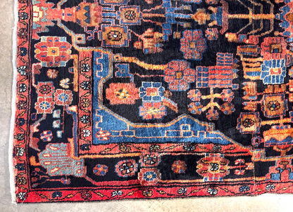 4'8" x 10'0" Hand-Knotted 100% Wool Pile Nahavande Area Rug - Carpet