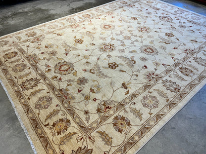 8'10"x12' Hand-Knotted 100% Wool Pile Oriental Rug