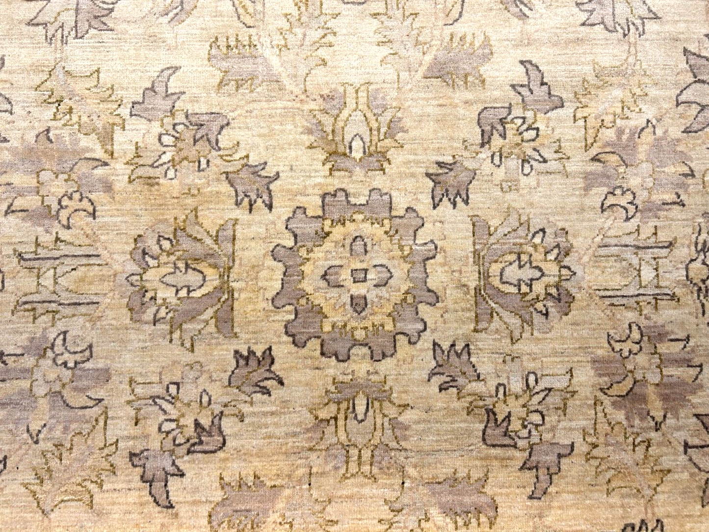 6'6"x9'6" Hand-Knotted 100% Wool Pile Afghan Carpet - Area Rug