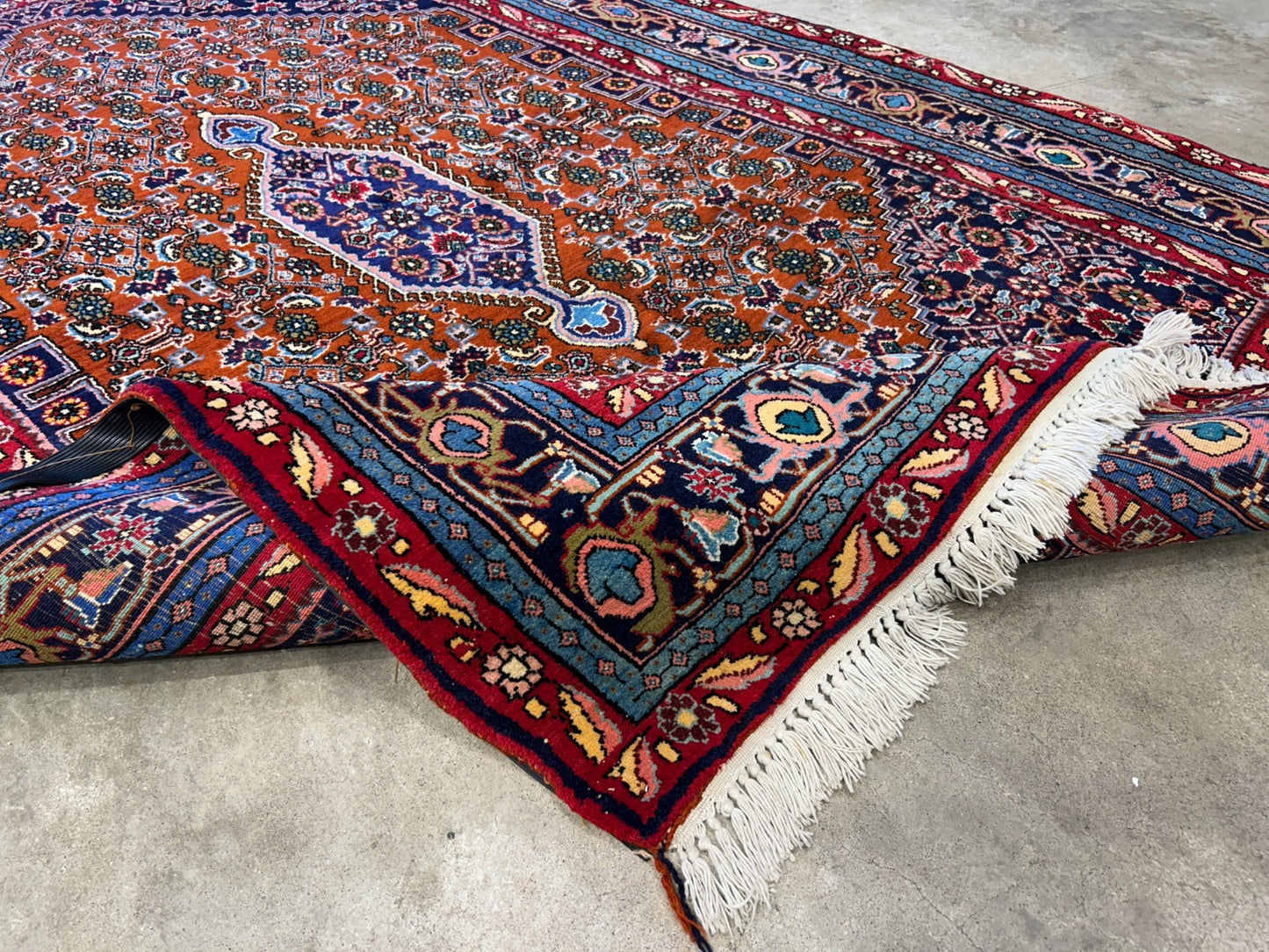 4'8"x7'2" Hand-Knotted 100% Wool Pile Bidjare Area Rug - Carpet
