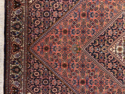 3'7"x5'7" Hand-Knotted 100% Wool Pile Bijare Carpet - Area Rug