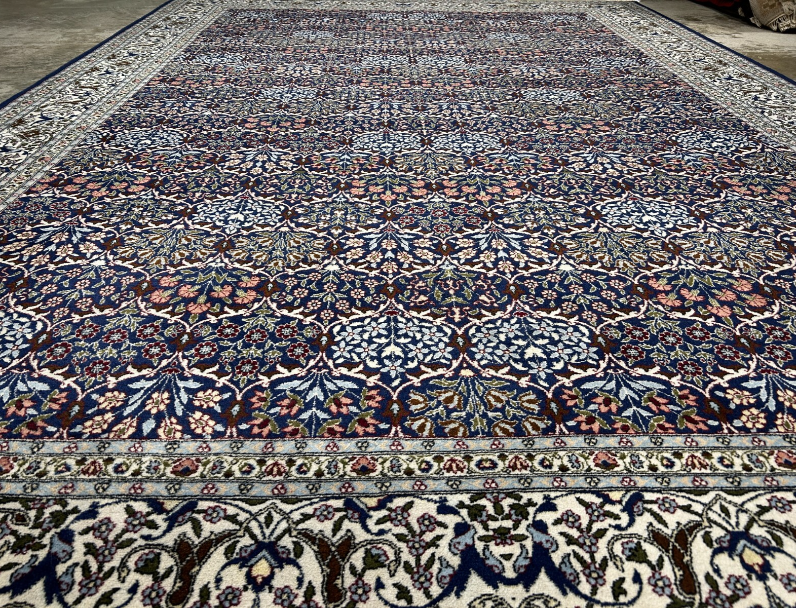 7'3"x10'10'' Hand-Knotted 100% Wool Pile Hereke Area Rug