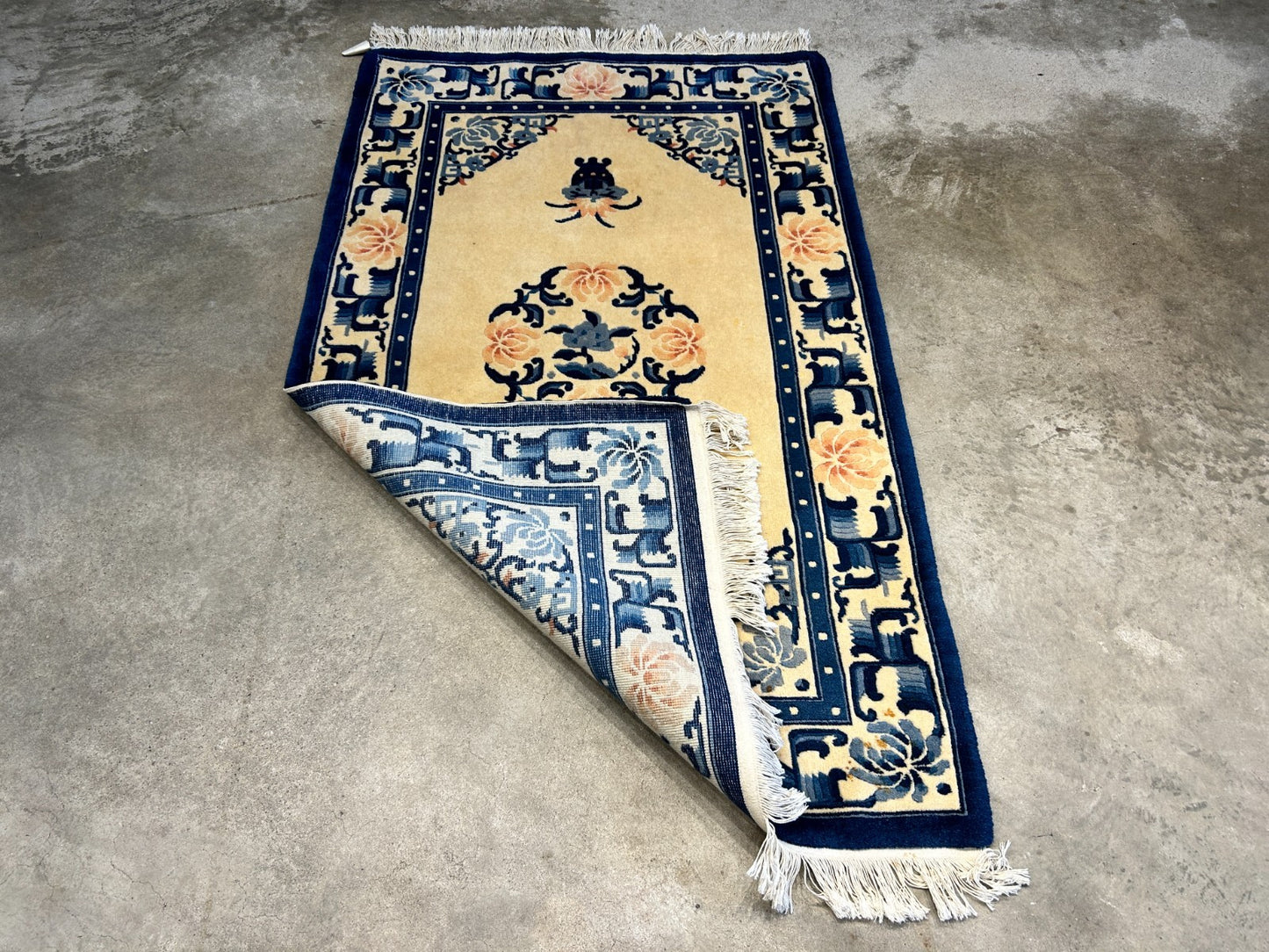 3'x5' Hand-Knotted 100% Wool Pile Art Deco Rug