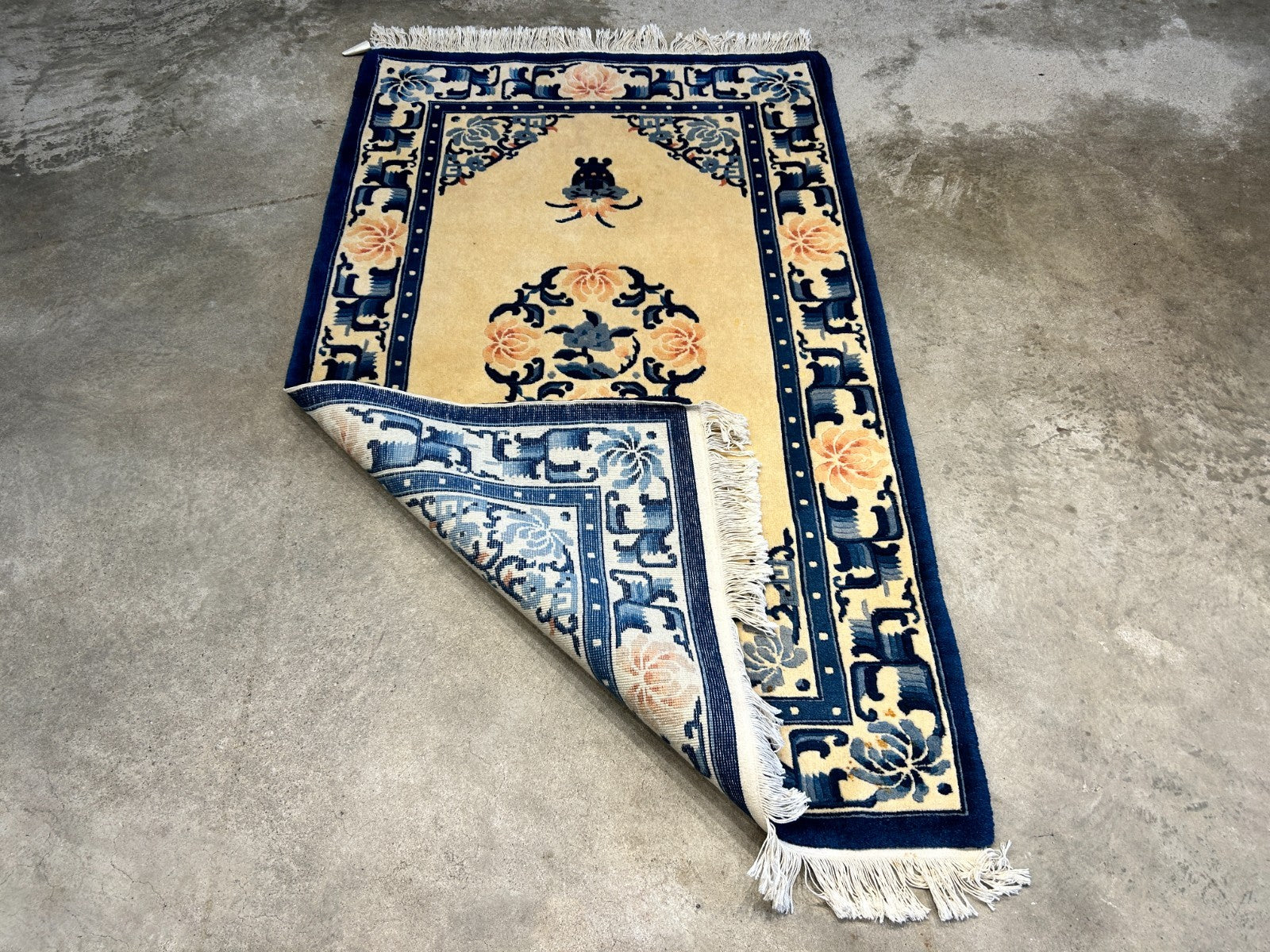 3'x5' Hand-Knotted 100% Wool Pile Art Deco Rug