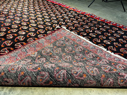 5' x 8'1" Hand-Knotted 100% Wool Pile Mosole Hamadane Area Rug - Carpet