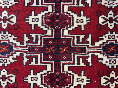 7’7”x10’ Hand-Knotted 100% Wool Pile Bokhara Area Rug - Carpet
