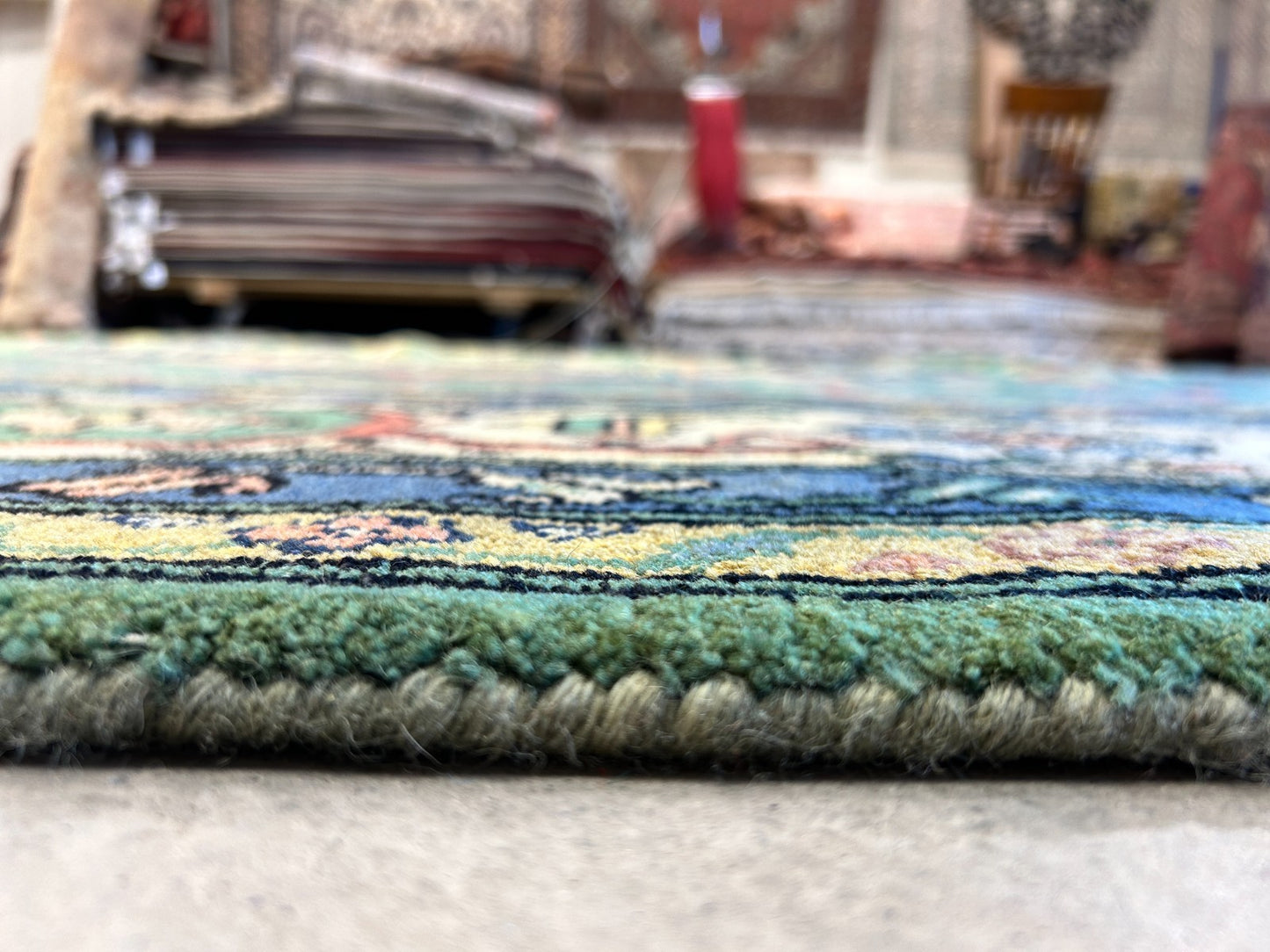 11'11"x15'11" Hand-Knotted 100% Wool Pile Herize Area Rug - Carpet