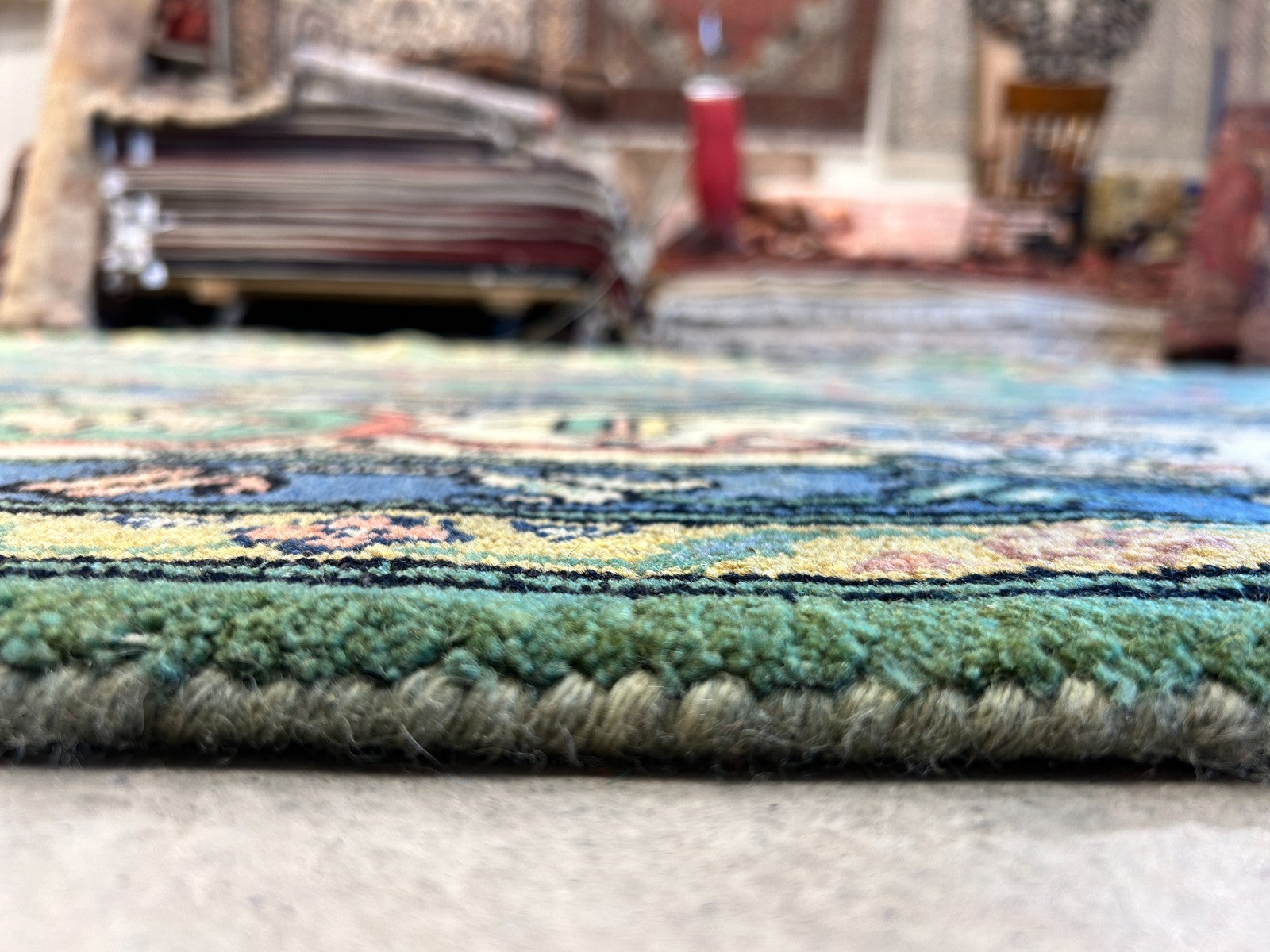 11'11"x15'11" Hand-Knotted 100% Wool Pile Herize Area Rug - Carpet