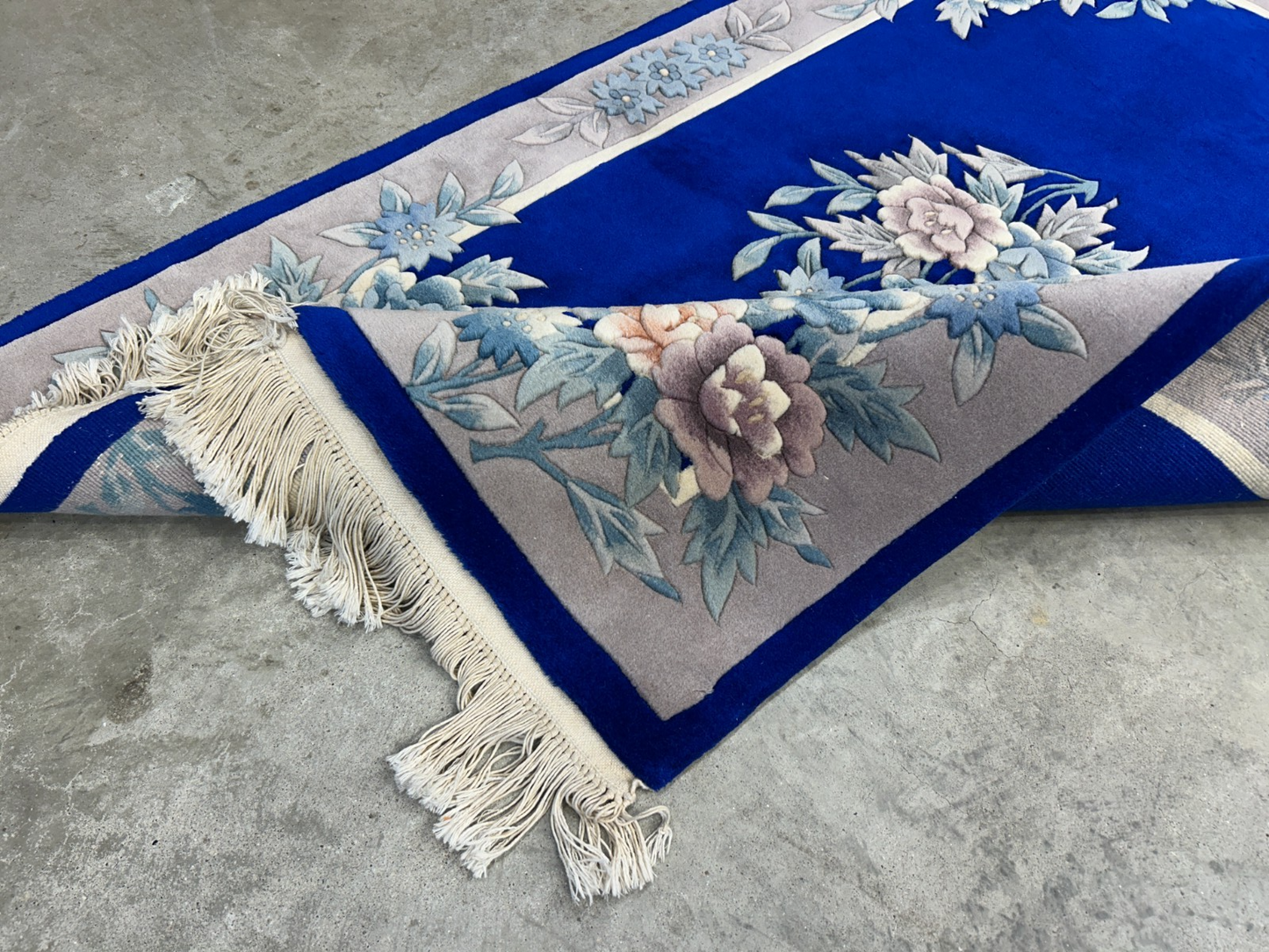 3'x5' Hand-Knotted 100% Wool Pile Art-Deco Area Rug - Carpet