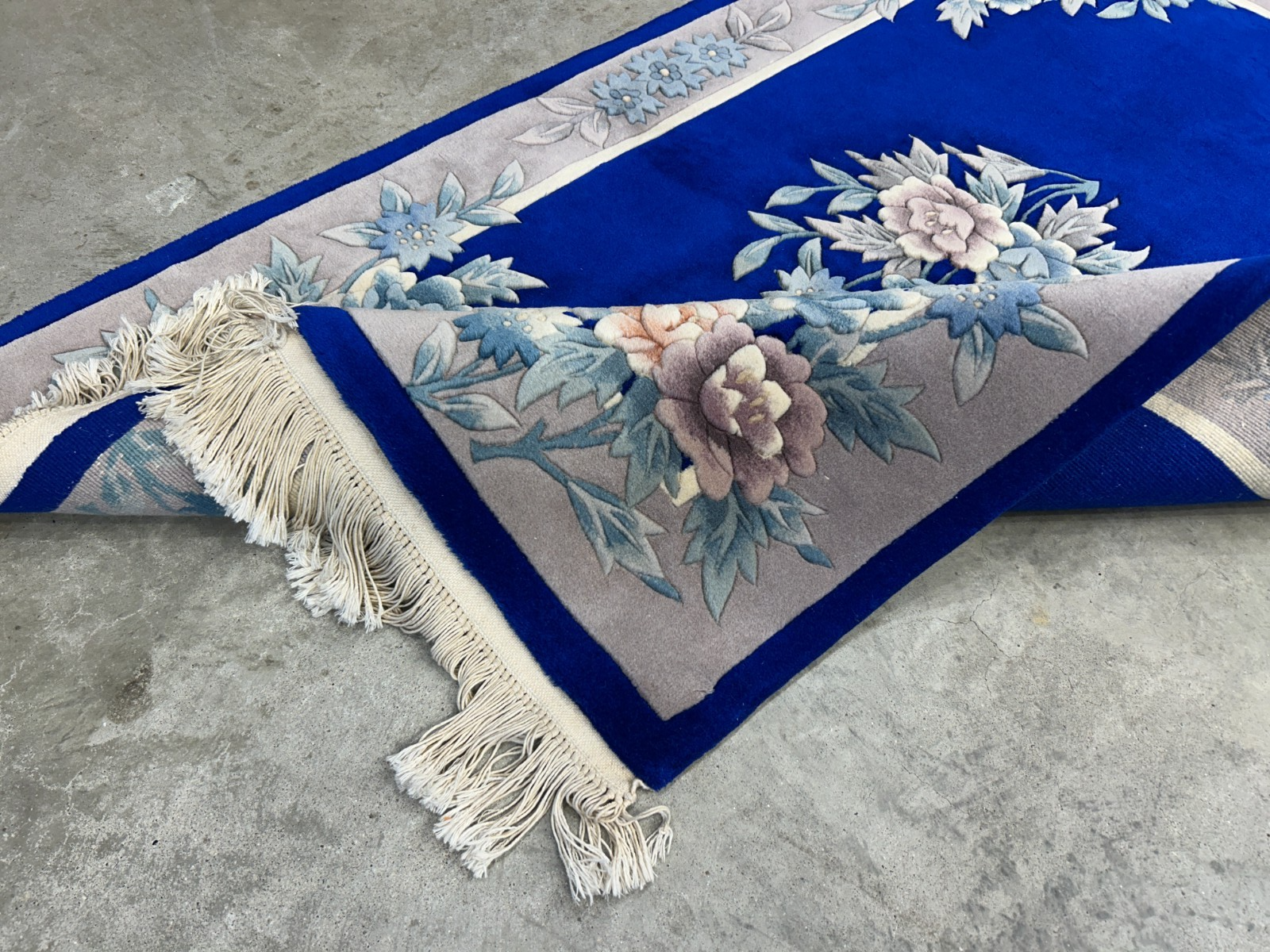 3'x5' Hand-Knotted 100% Wool Pile Art-Deco Area Rug - Carpet