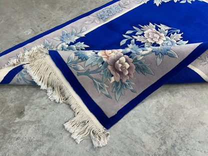 3'x5' Hand-Knotted 100% Wool Pile Art-Deco Area Rug - Carpet