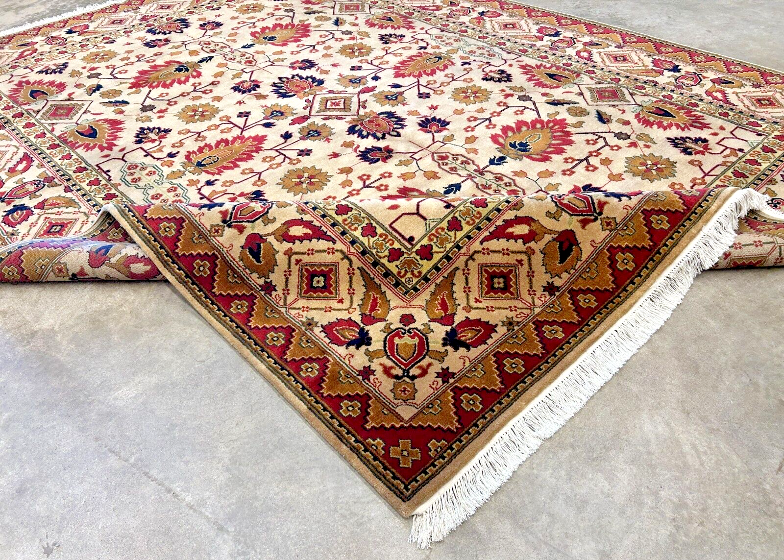 8'11" x 12' Hand-Knotted 100% Wool Carpet - Herize Design Area Rug
