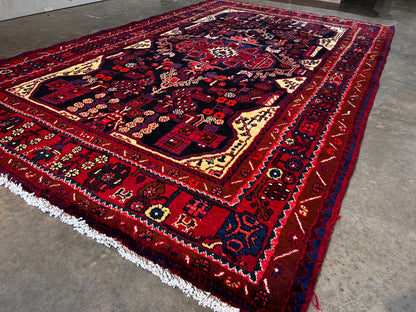 5'6" x 9'1'' Hand-Knotted 100% Lamb Wool Pile Nahavande Area Rug - Carpet